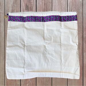 Tory Burch Purse or Shoe Dust Bag Can be used as Travel Storage Gold Logo Charm.